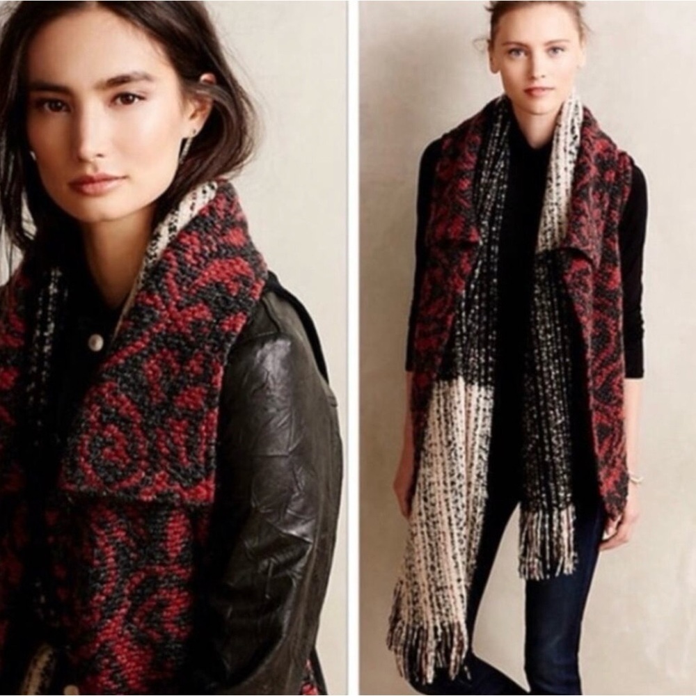 Anthropologie Dolan Left Coast Light Catcher
Textured Open Vest, Size Medium